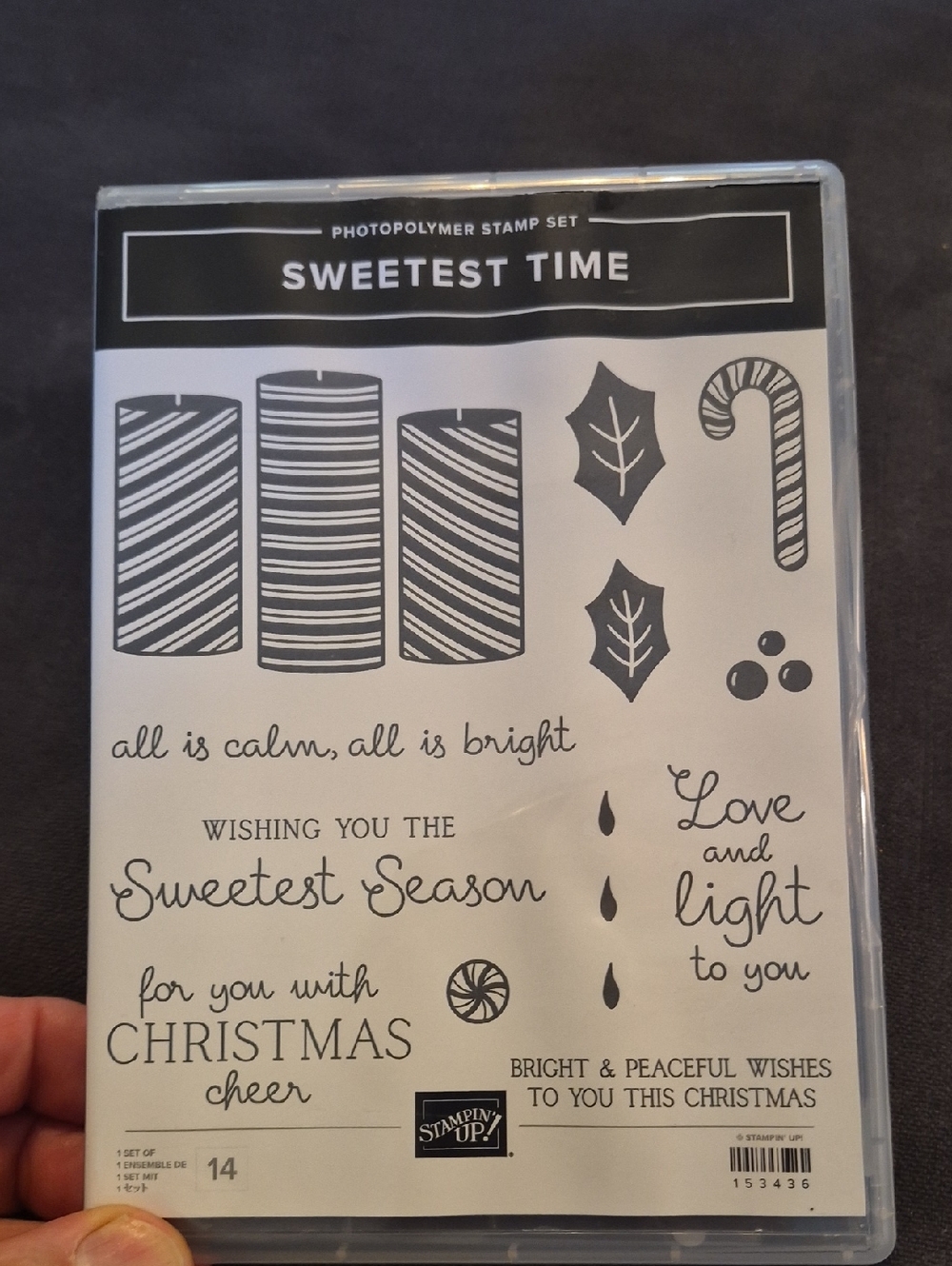 Stampin' Up! Sweetest Time Stamp Set - Black & White